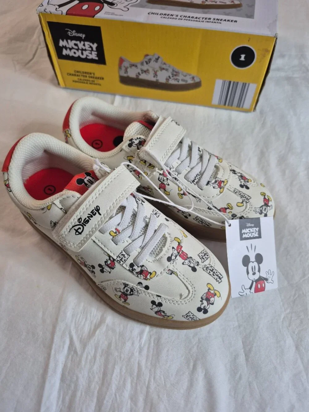 Disney Mickey And Friends Children’s Character Sneakers Size: 1,  NWB